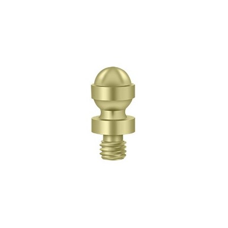 Deltana 5/16 Diameter Acorn Tip Door Cabinet Hinge Finials Unlacquered Brass CHAT3-UNL
